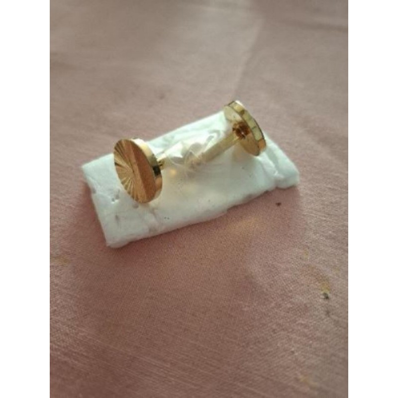 Boutons de manchettes plaque or
