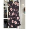 robe noire + roses T34