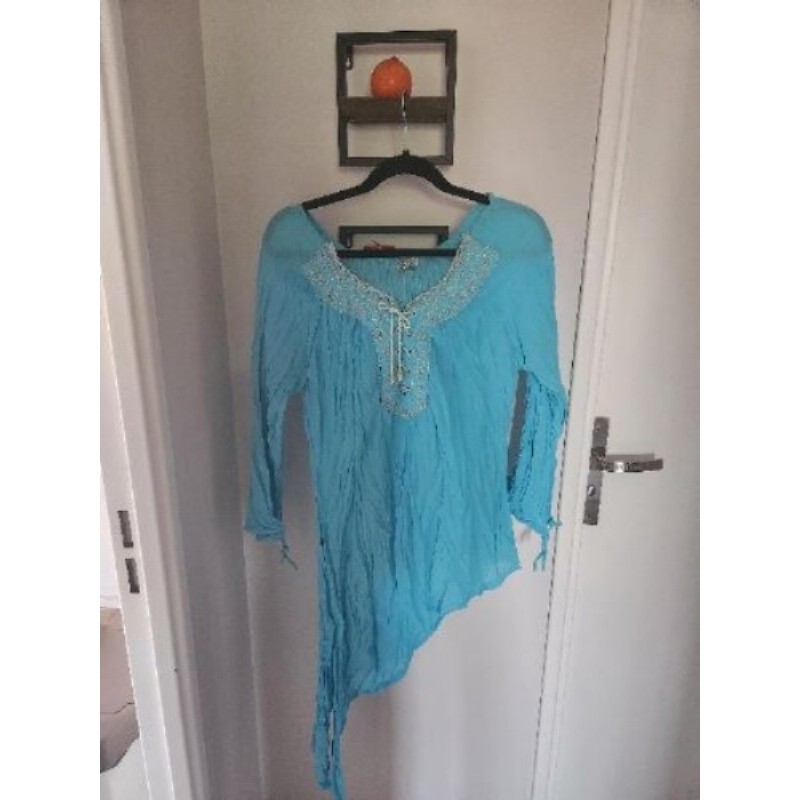 Tunique turquoise taille 40