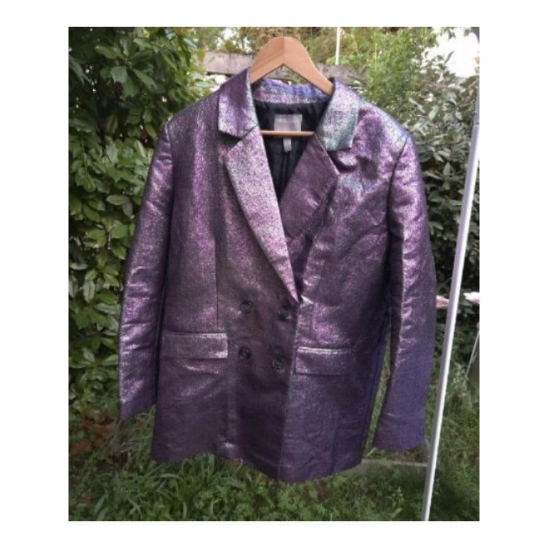 Veste violette holographique - Asos - T. 44-46