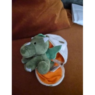 Peluche Dino dans un oeuf