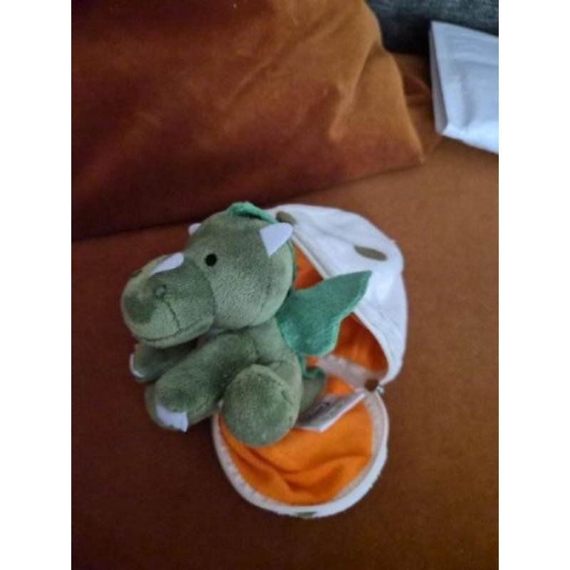 Peluche Dino dans un oeuf