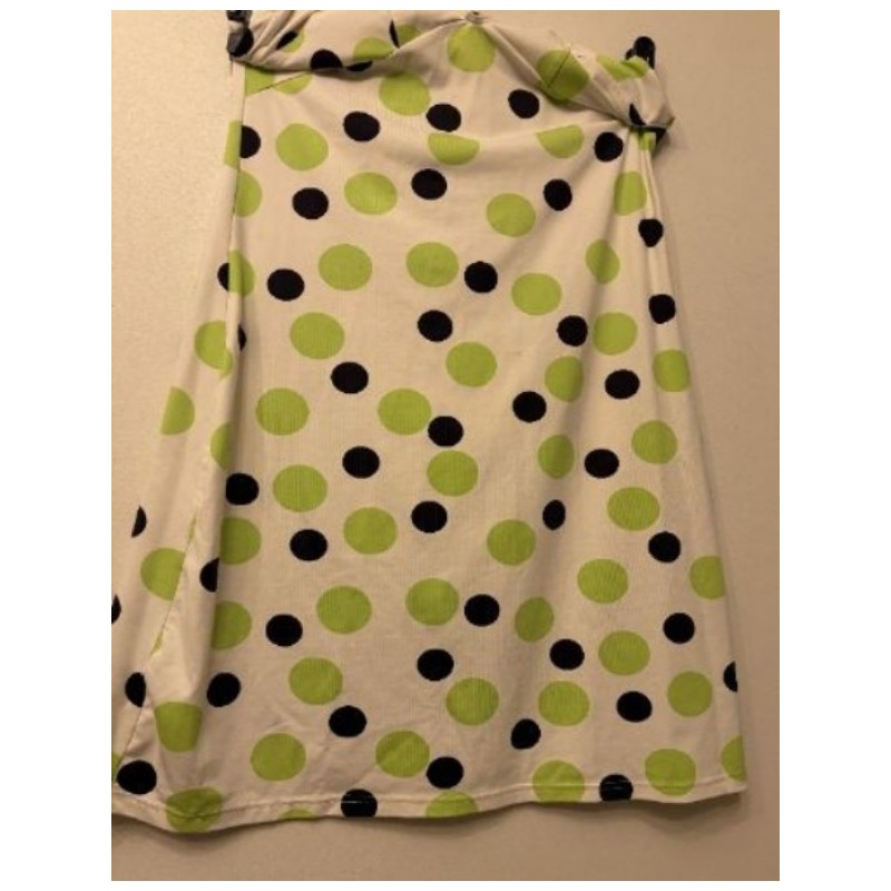Robe été pois verts noirs 