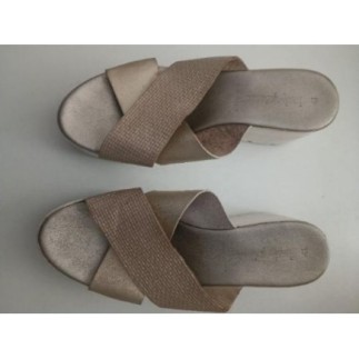 Mules dorées Lady Glam T41