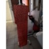 Nappe rouge dorée 2,40x1,40