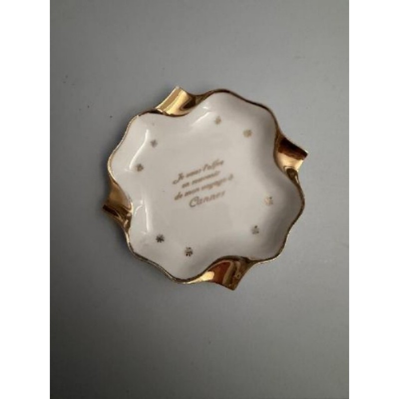 CENDRIER CANNES PORCELAINE