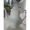 Theiere blanche porcelaine de Limoges 
