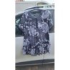 Tunique longue bas volant noir et blanc taille XL