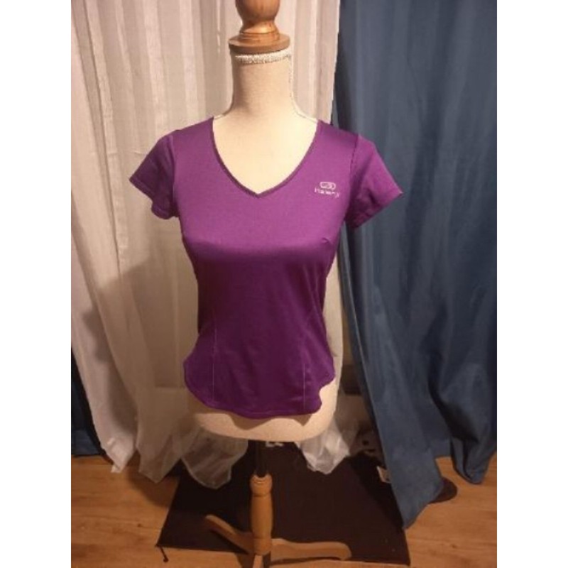 Tee-shirt Sport Violet T.XS