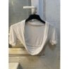 gilet court blanc taille S