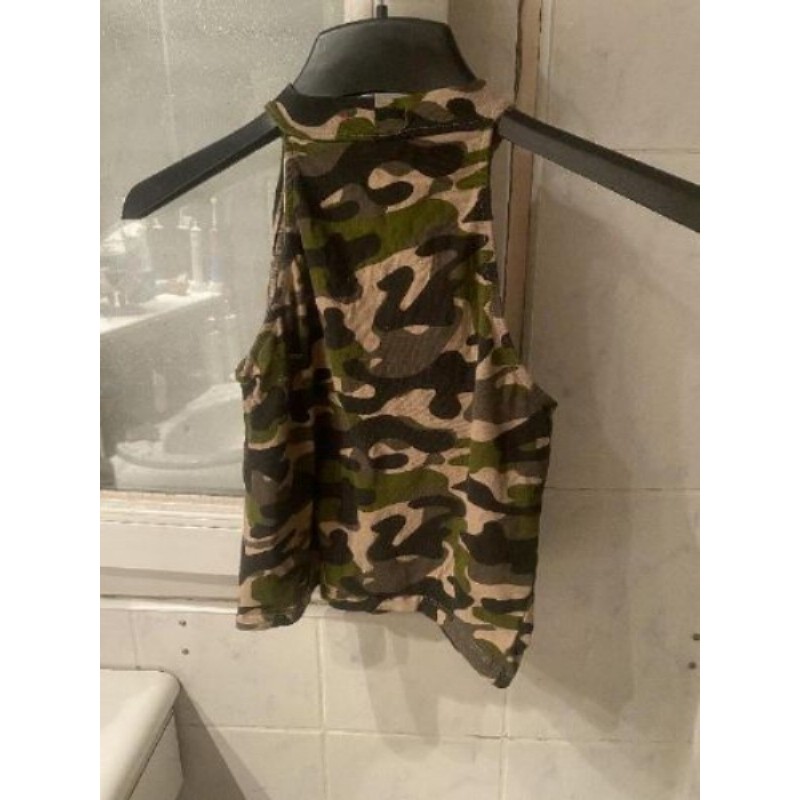CROP-TOP CAMOUFLAGE  JENNIFER TAILLE S