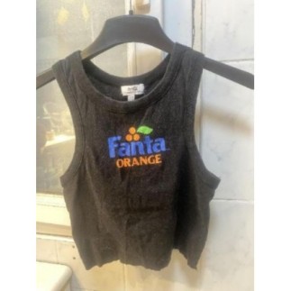 crop-top noir avec logo...
