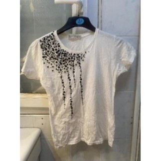 tee-shirt blanc avec perles...