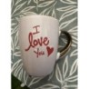 tasse I Love you pour offrir - état neuf