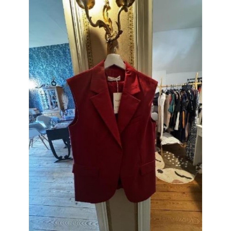 Veste sans manches Tailleur- bermuda bordeaux - MANGO Neuf T.36/38