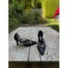 Escarpins cuir JACQUELINE RIU noir et blanche T36