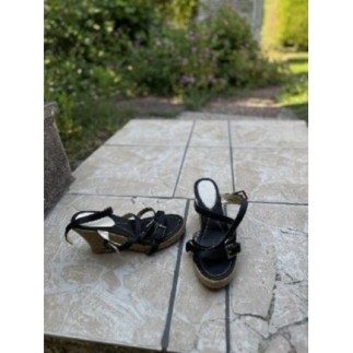 Espadrilles ouvertes noir T36