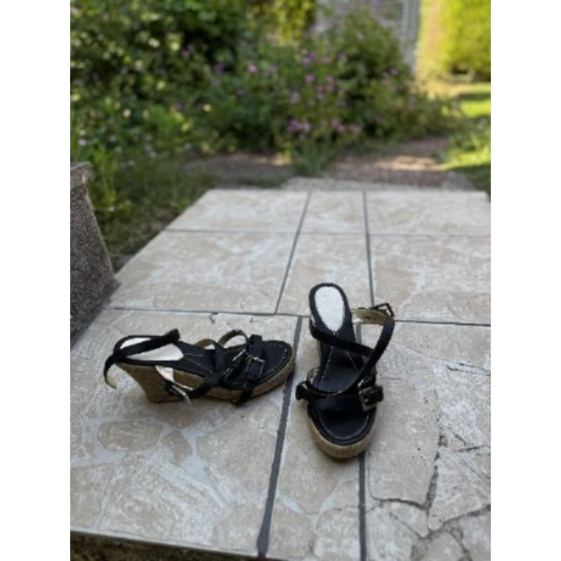Espadrilles ouvertes noir T36