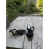 Espadrilles ouvertes noir T36