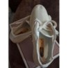 Tennis neuve beige Sanstone lacets sportwear retro maille filet T40 Rivière été
