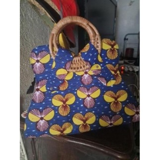 Sac en tissu Wax Africain...