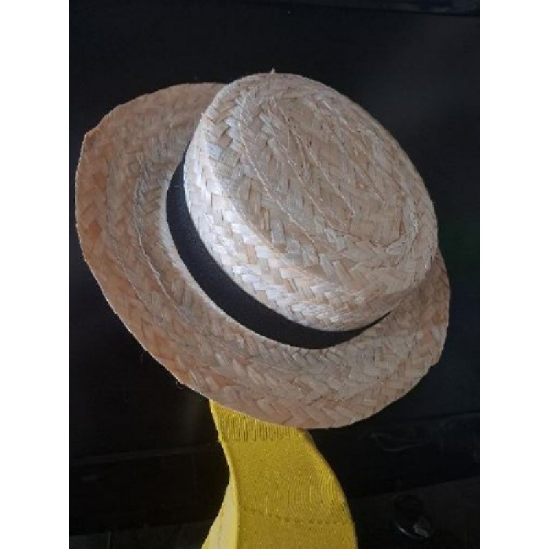 Chapeau Canotier style guinguette/mariage petite tête T52