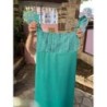Robe de cérémonie verte taille 36 à 40