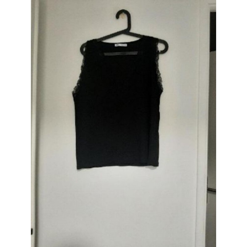 T-Shirt noir Zara TM