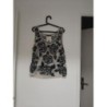 Chemisier noir et blanc Zara à paillettes 