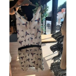 Robe lenny blanche avec des...