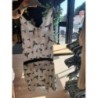 Robe lenny blanche avec des oiseaux T.M