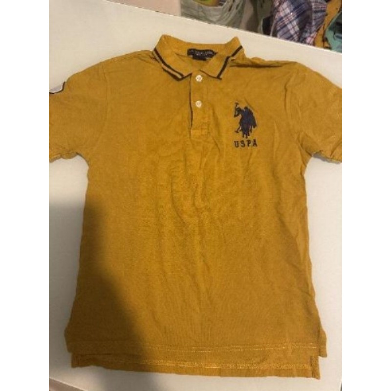 Polo jaune moutarde taille s 