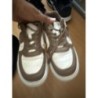 Chaussures femme couleur blanche et marron 