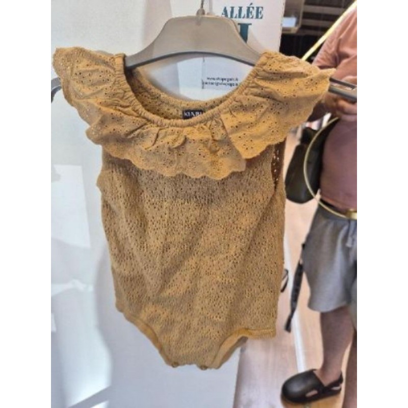Body jaune moutarde - Kiabi - 6 mois 