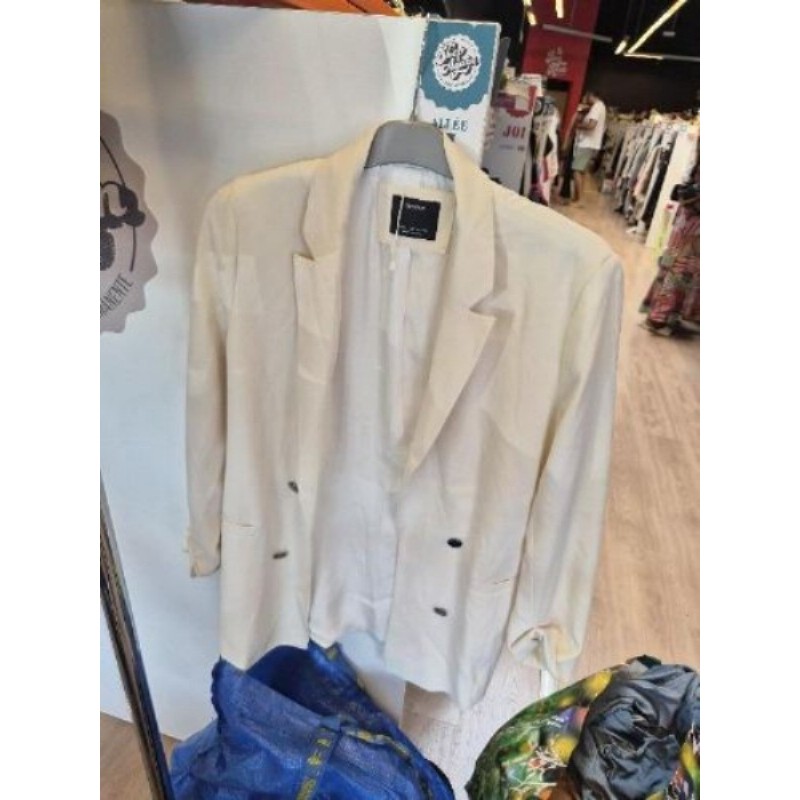 Blazer blanc - Bershka - L
