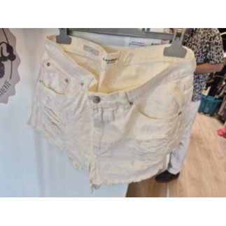 Short en jean blanc- Pull &...