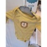 Body jaune tête de lion - In Extenso - 3 mois