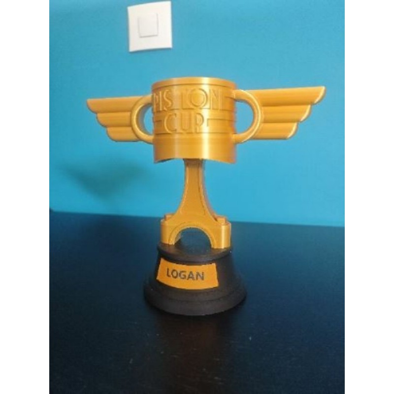 Piston cup, prénom personnalisable 