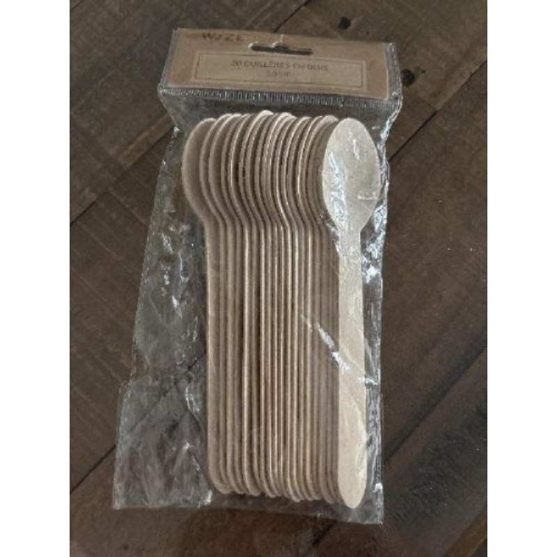 20 Cuillères en bois 