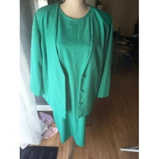 Ensemble Robe + Veste vert Taille 42-44