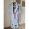 Tailleur jupe à fleurs gris, Emma Pernelle, taille 44