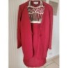 Tailleur jupe + veste bordeaux, Un jour Ailleurs, taille 46