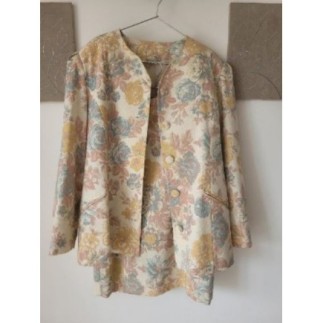 Tailleur jupe + veste écru...
