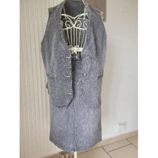 Ensemble jupe + veste sans...