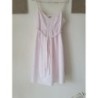 Robe rose pâle à bretelles100%coton. Doublure. Marque ESPRIT. Taille 38