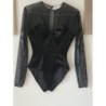 Bodie noir velours et tulle à manches longues. Jamais porté. Taille 36. Marque Feel Good