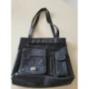 Sac en cuir marron. Nombreuses poches. Marque L&G Paris 