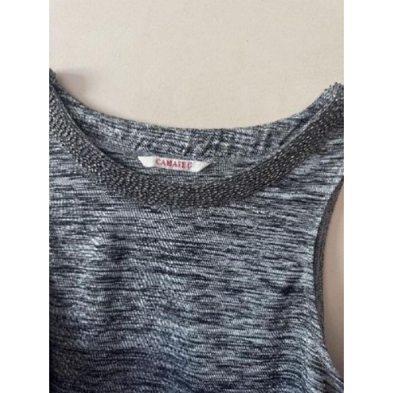 Débardeur gris chine CAMAÏEU 
