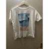 T-shirt blanc motif peinture paysage M, Kiabi
