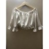 Top blanc épaules nues M, Shein